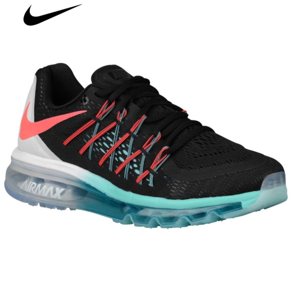 Nike Air Max 2015 black white teal